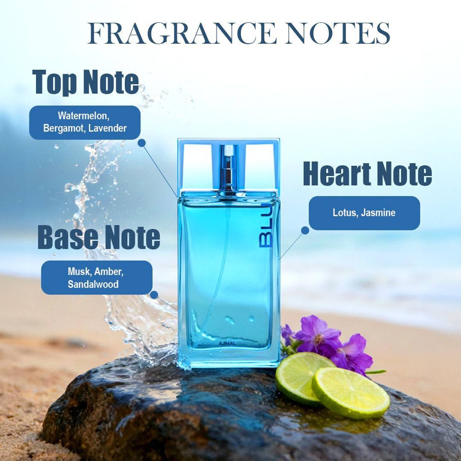 Ajmal Blu Perfume 90 ml - Image 2