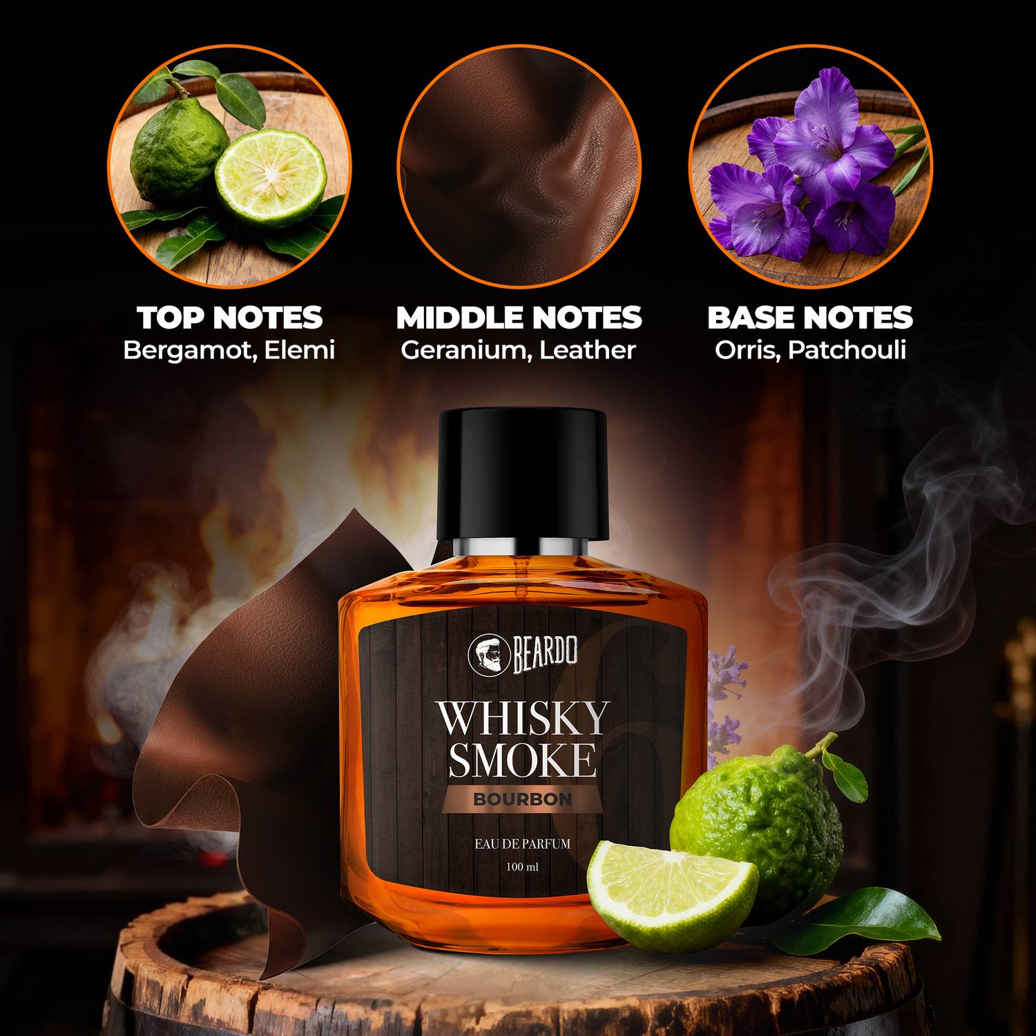 BEARDO Whisky Smoke Bourbon Perfume 100 ml - Image 5