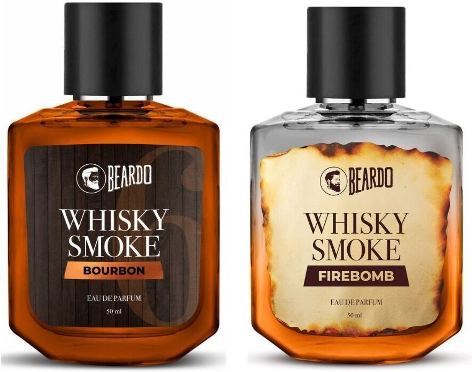 Image of BEARDO Whiskey Smoke Bourbon & Firebomb Perfume Oriental Woody | Strong & Long Lasting Perfume - 100 ml