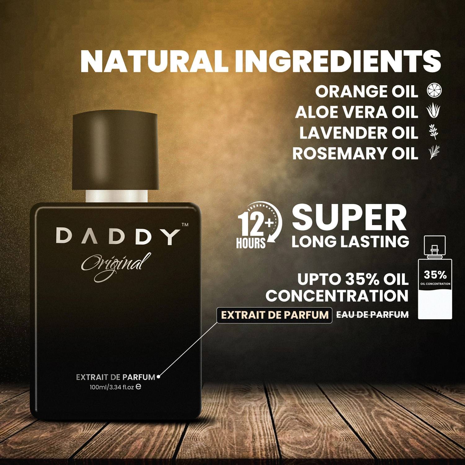 DADDY Long Lasting Perfume for Men, 100 ml - Image 4