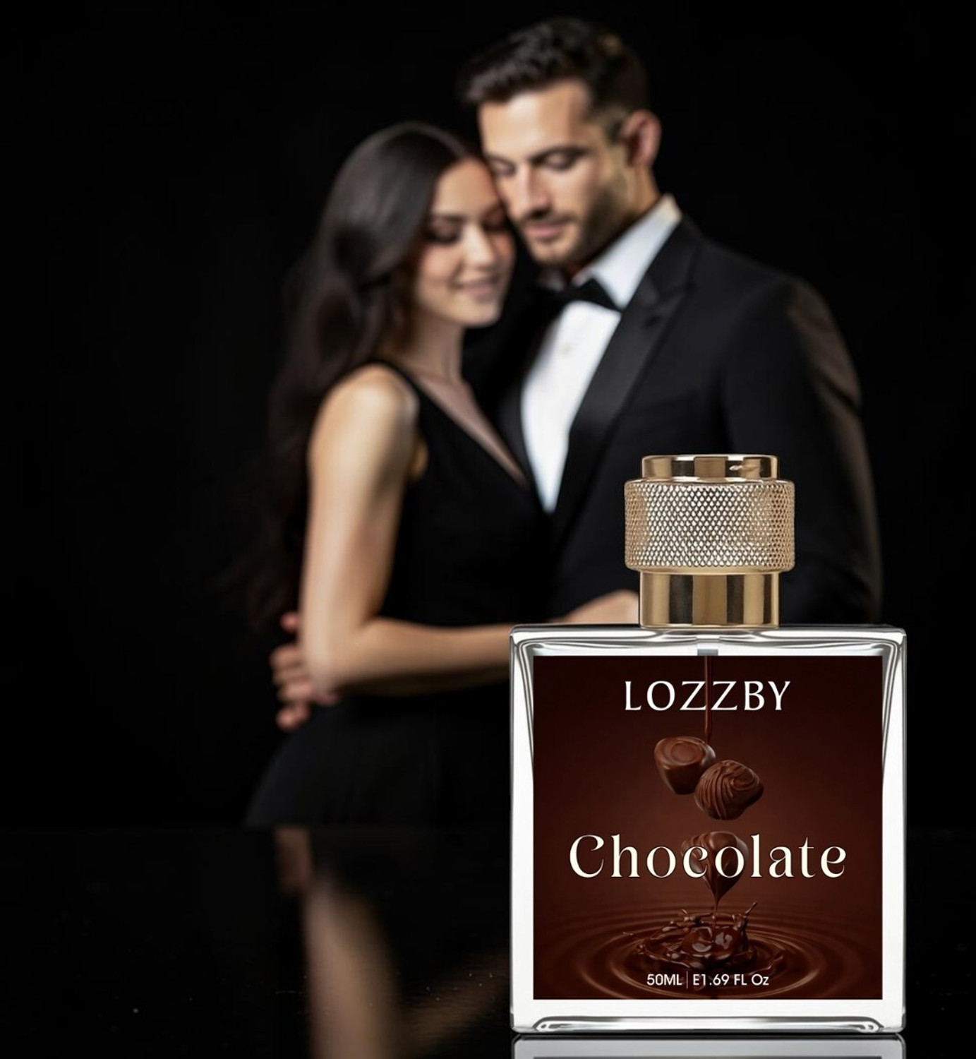 Image of LOZZBY Chocolate Perfume Spray | Cocoa & Caramel Notes | Unisex 0.14 Eau de Parfum - 50 ml