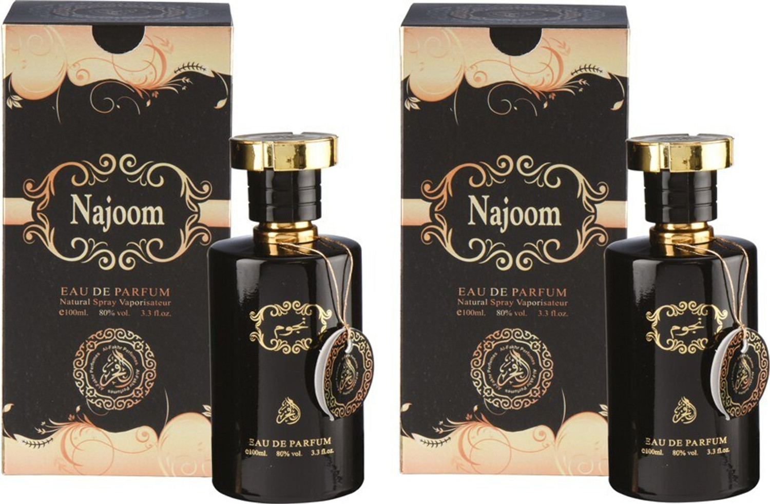 Image of AL FAKHR NAJOOM Original Perfume Pack of 2 Eau de Parfum - 100 ml
