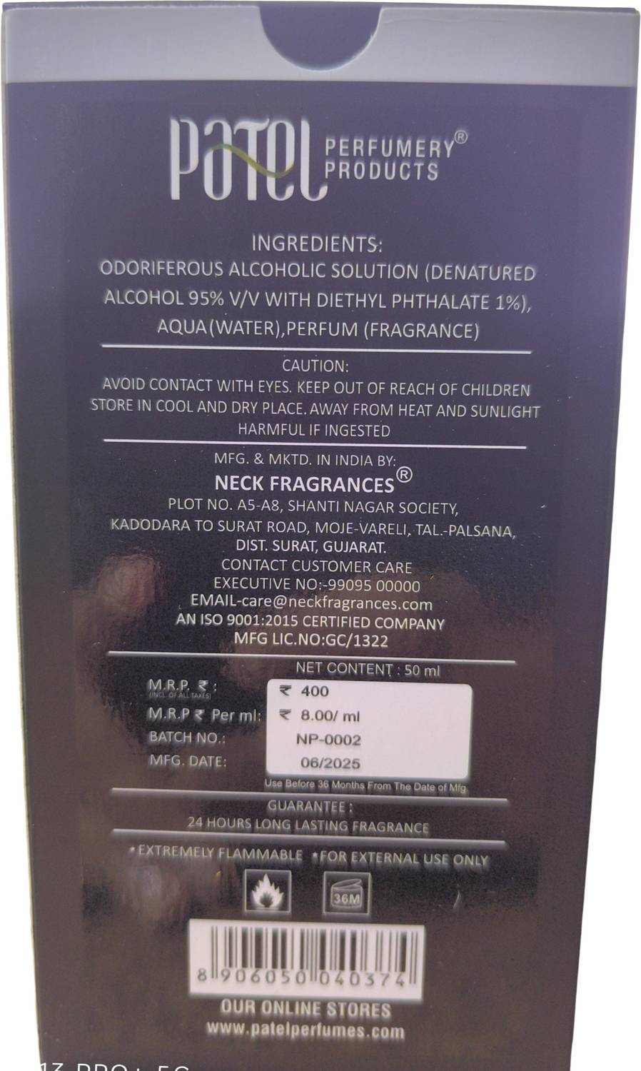 PATEL Magnetic Man Perfume 50 ml - Image 4