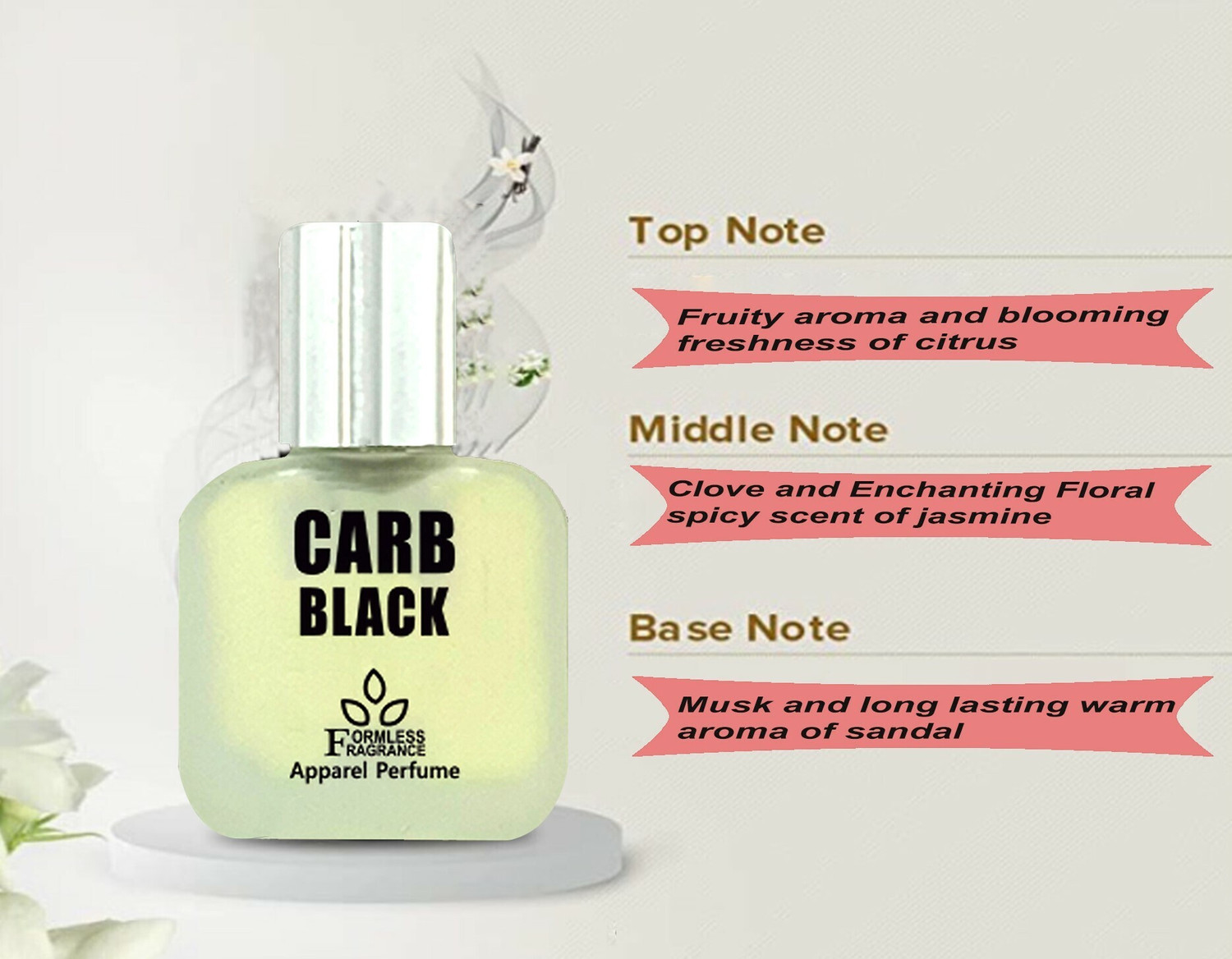 Image of FORMLESS Carb Black Spray Perfume - 30 ml (For Men & Women)
