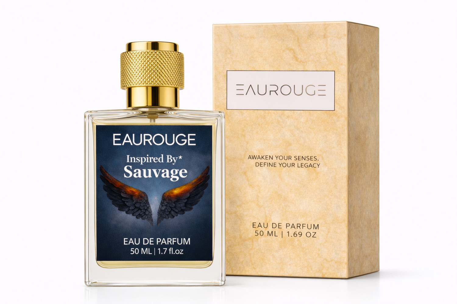 Image of EAU ROUGE Sauvage Eau de Parfum 50ml | Long Lasting Fresh Spicy Perfume for Men Eau de Parfum - 100 ml