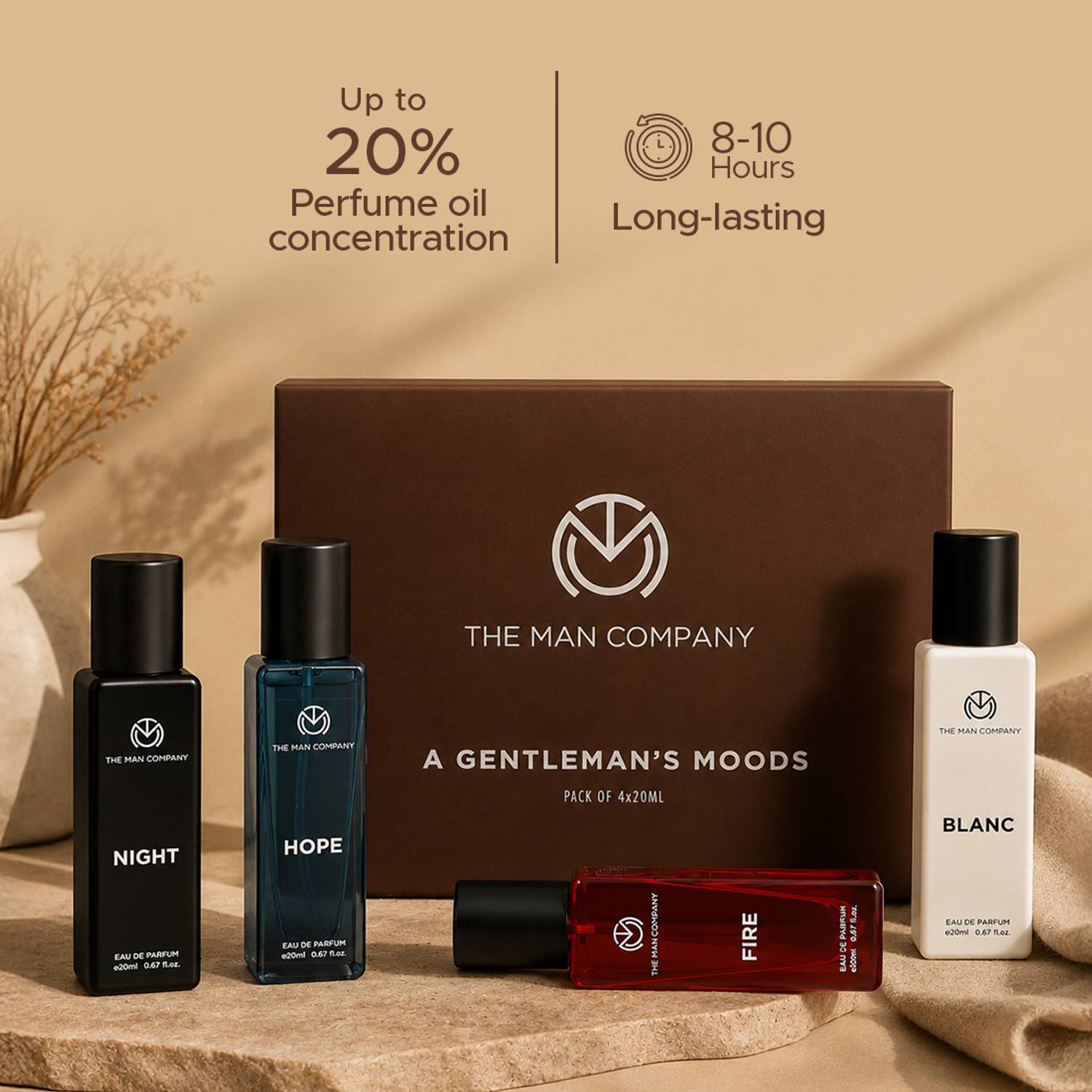 The Man Company Blanc, Night, Fire & Oud 20ml Gift Set - Image 3