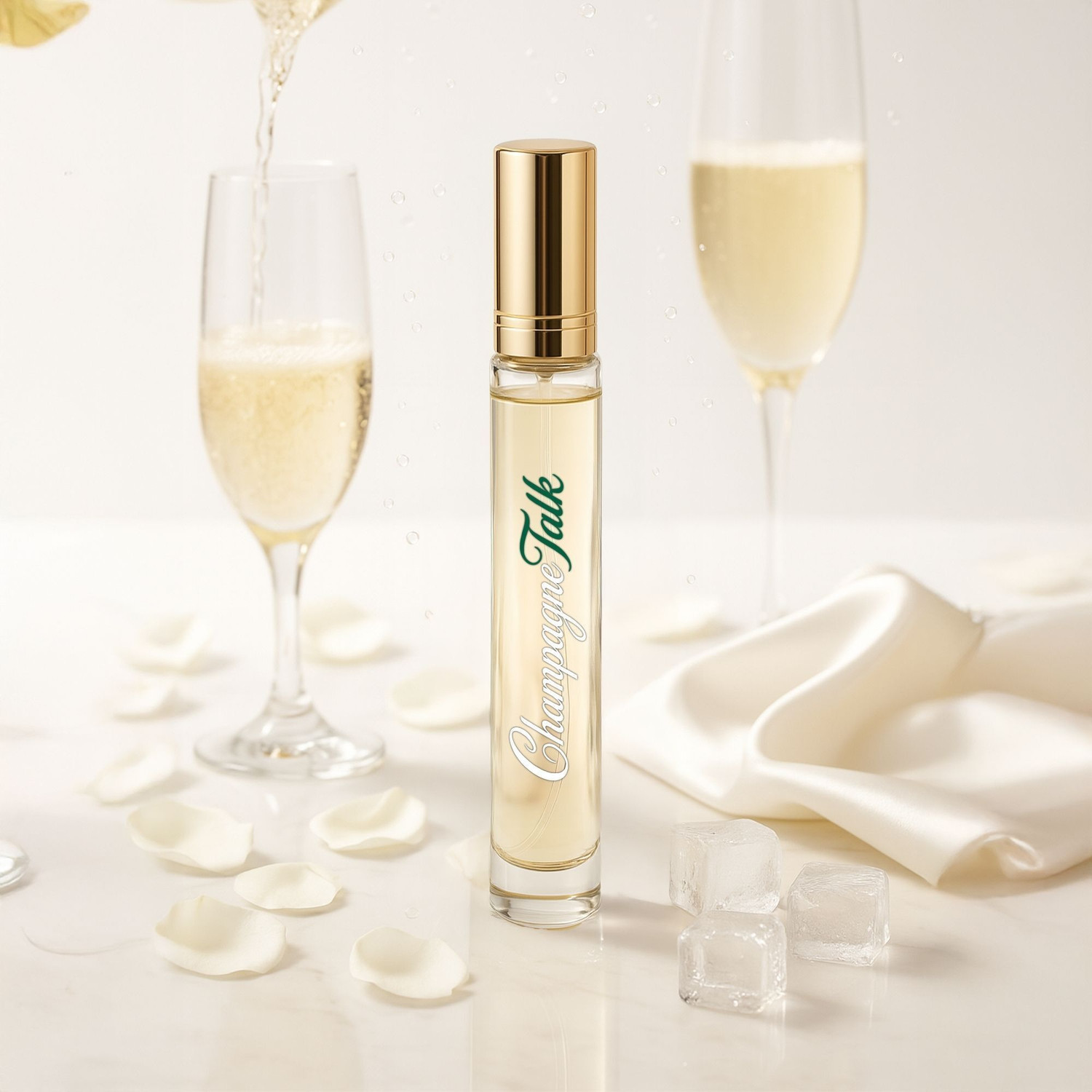 Image of paradyse perfumes Champagne Talk Unisex Eau de Parfum|Sparkling Cognac & Cinnamon Eau de Parfum - 10 ml