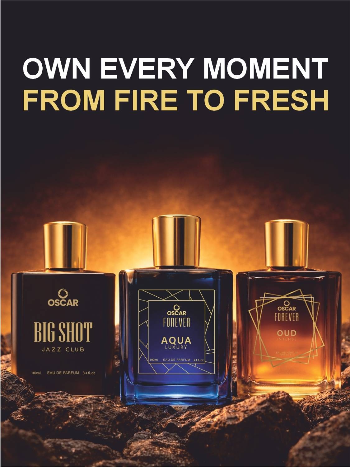 OSCAR BigShot Jazz Club, Aqua Luxury & Oud Intense Perfume Combo, 300 - Image 2