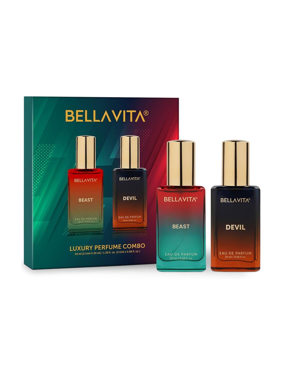 BELLAVITA BEAST & DEVIL FEVER Perfume Pack of 2 · 20 ml (40 ml total) - Image 1