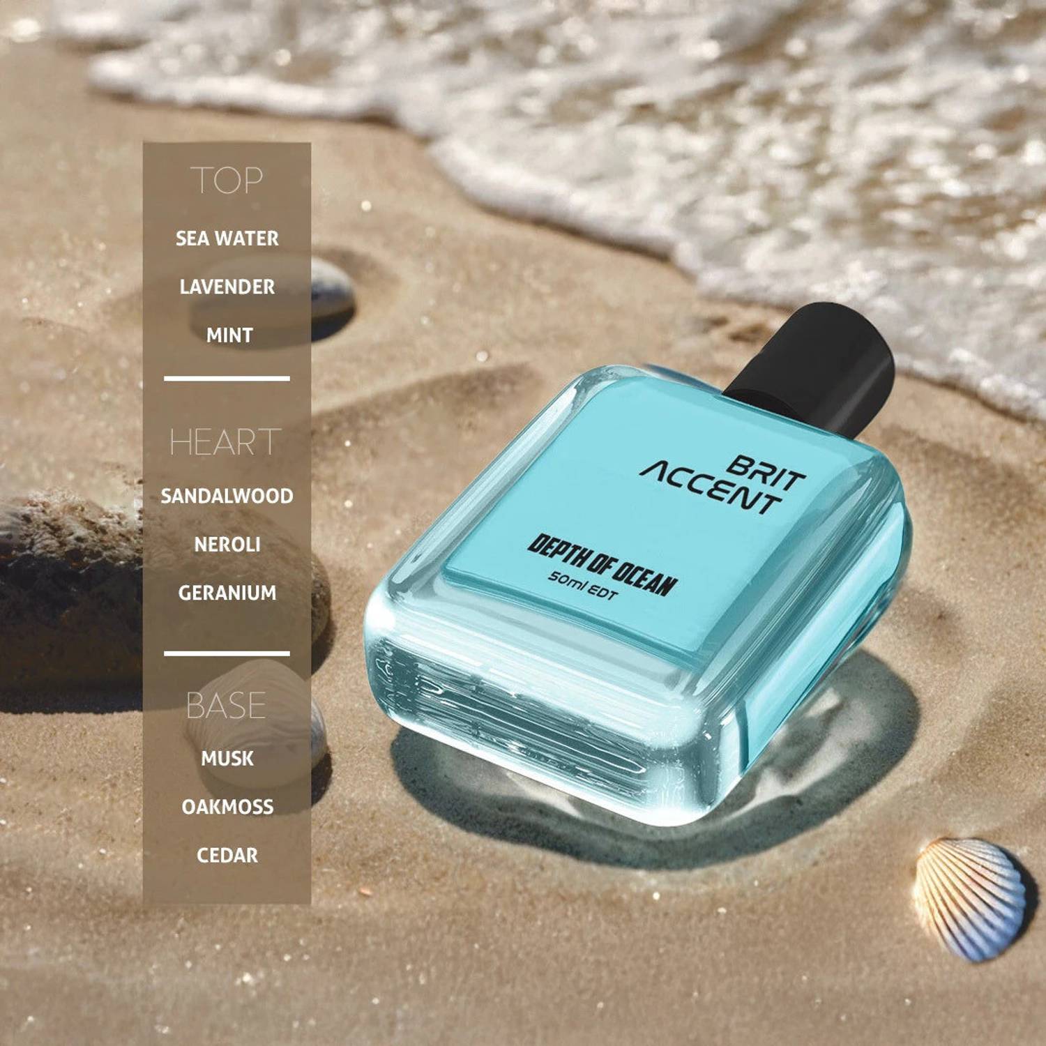 Brit Accent Depth of Ocean Eau de Toilette 50 ml - Image 3