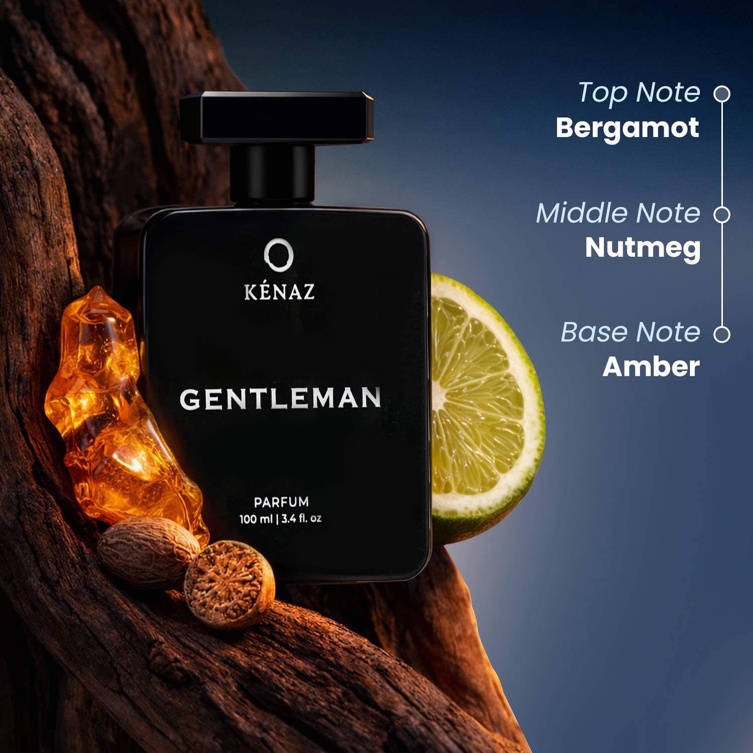 Kenaz Gentleman 100 ml Amber Woody Perfume - Image 3