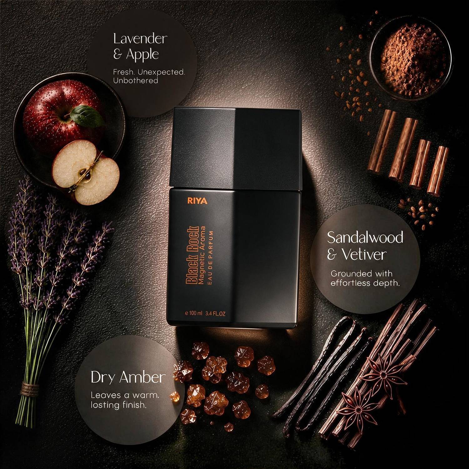 RIYA BLACK ROCK Magnetic Aroma Perfume 100 ml - Image 3