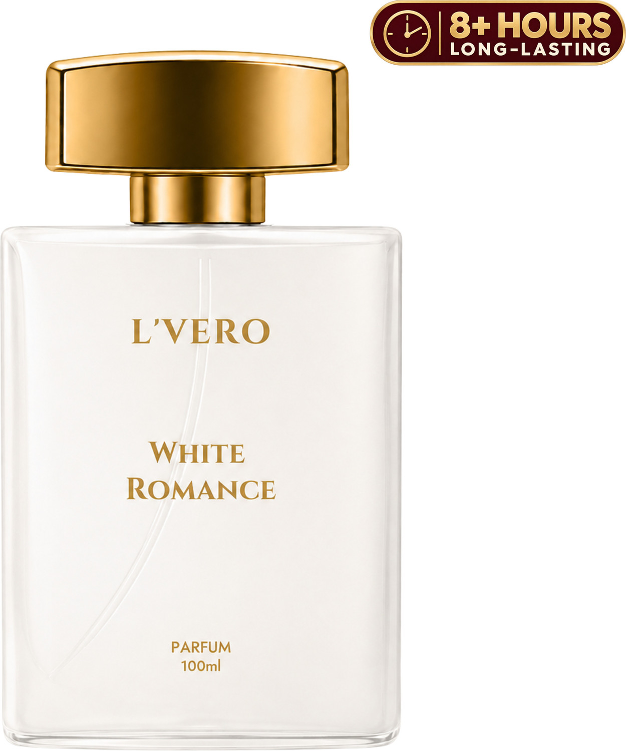 Image of L'vero White Romance Perfume For Male & Female | Apple & Musk Notes | Long Lasting Perfume - 100 ml
