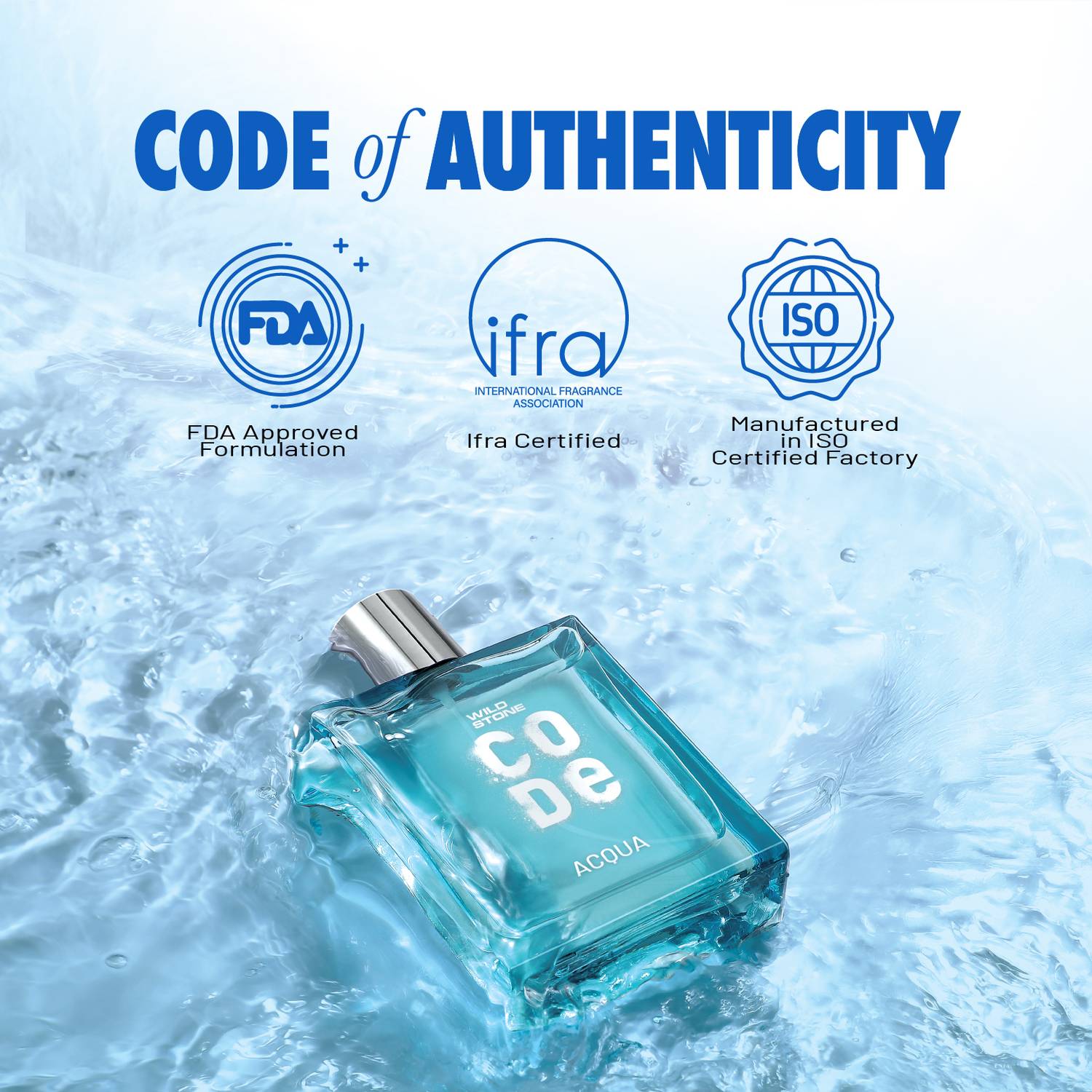 Wild Stone CODE Acqua 100ml Eau de Parfum - Image 3