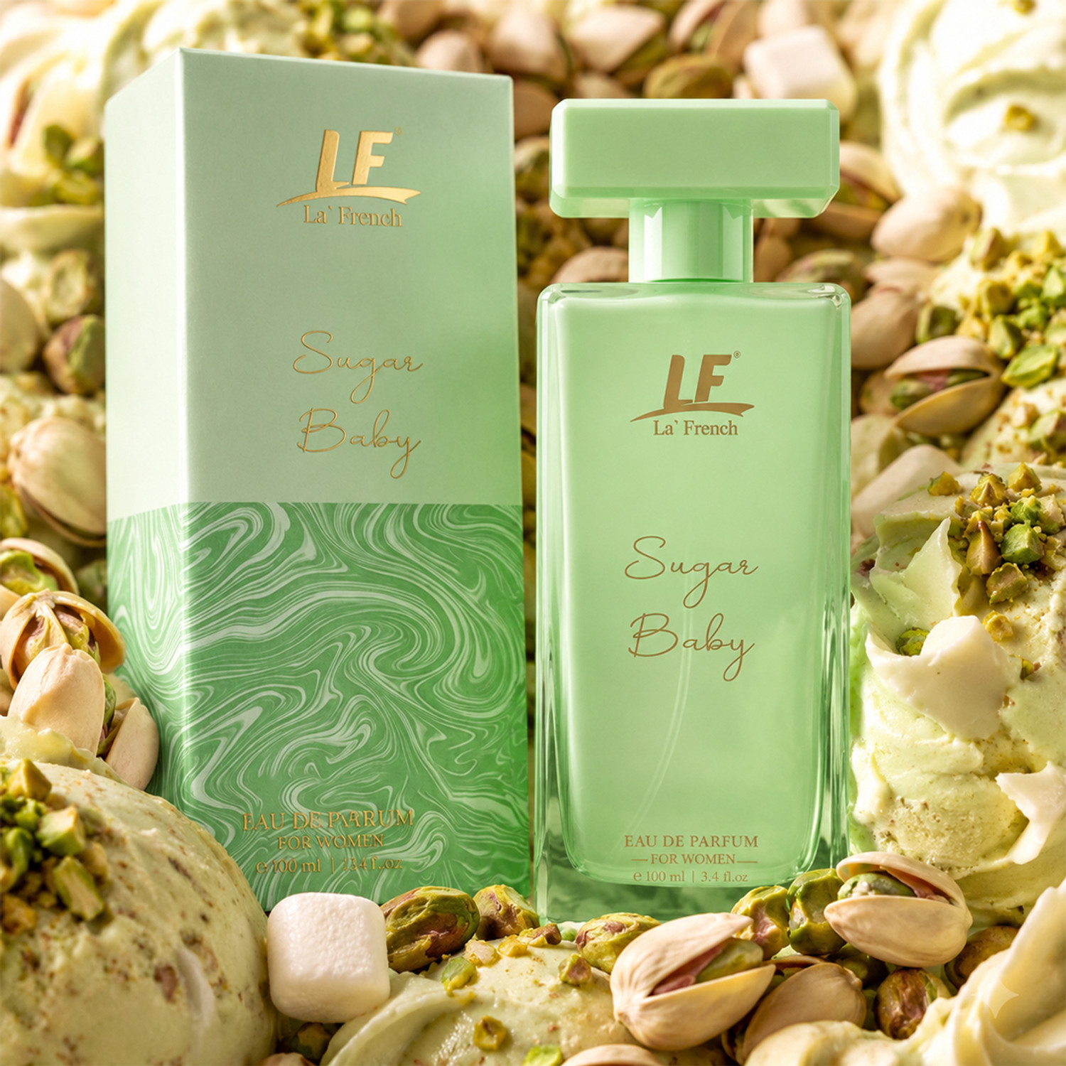 Image of La French Sugar Baby Perfume | Long Lasting Sweet, Fruity, Vanilla & Plum Fragrance Eau de Parfum - 100 ml