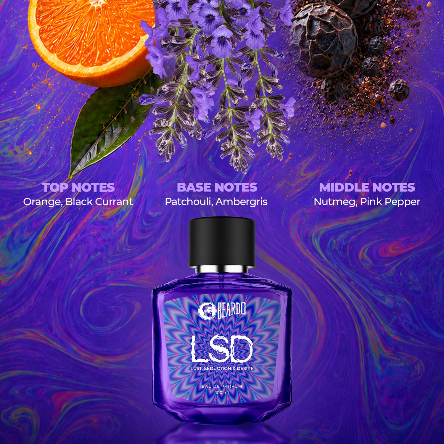 BEARDO LSD Perfume 100 ml Orange - Image 4