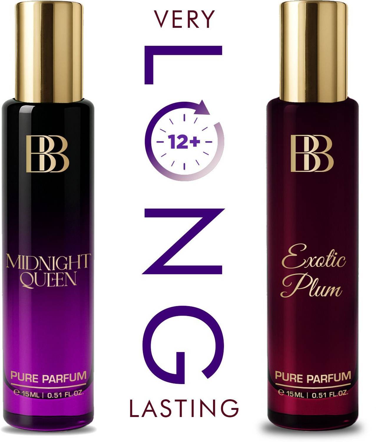 BERGAMOT Midnight Queen & Exotic Plum Pack of 2 · 15 ml (30 ml total) - Image 2