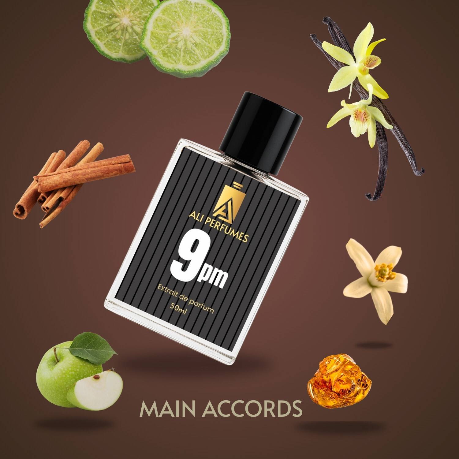 Ali 9PM Vanilla Perfume 50 ml - Image 2