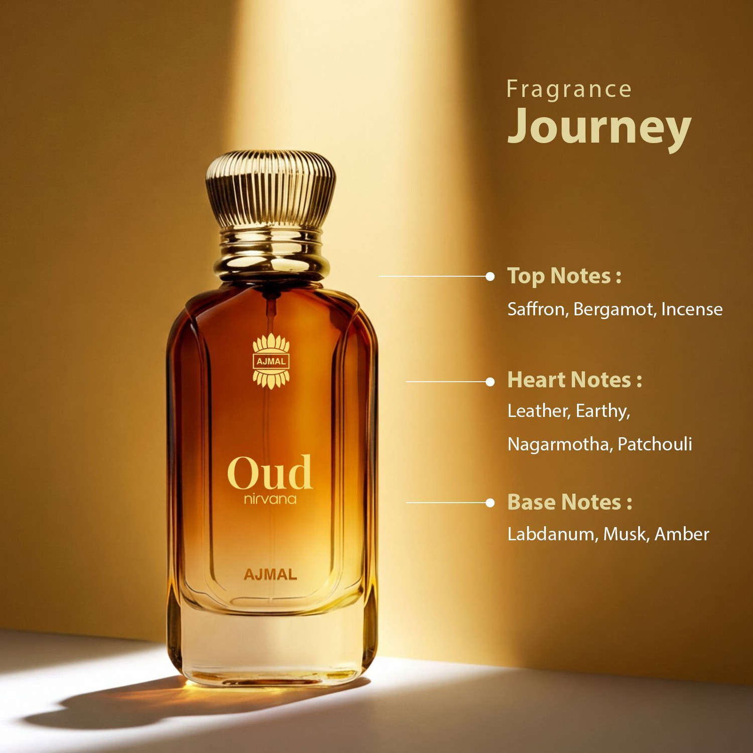 Image of Ajmal Oud Nirvana EDP Premium Long Lasting Oud Fragrance Luxury Perfume Eau de Parfum - 30 ml