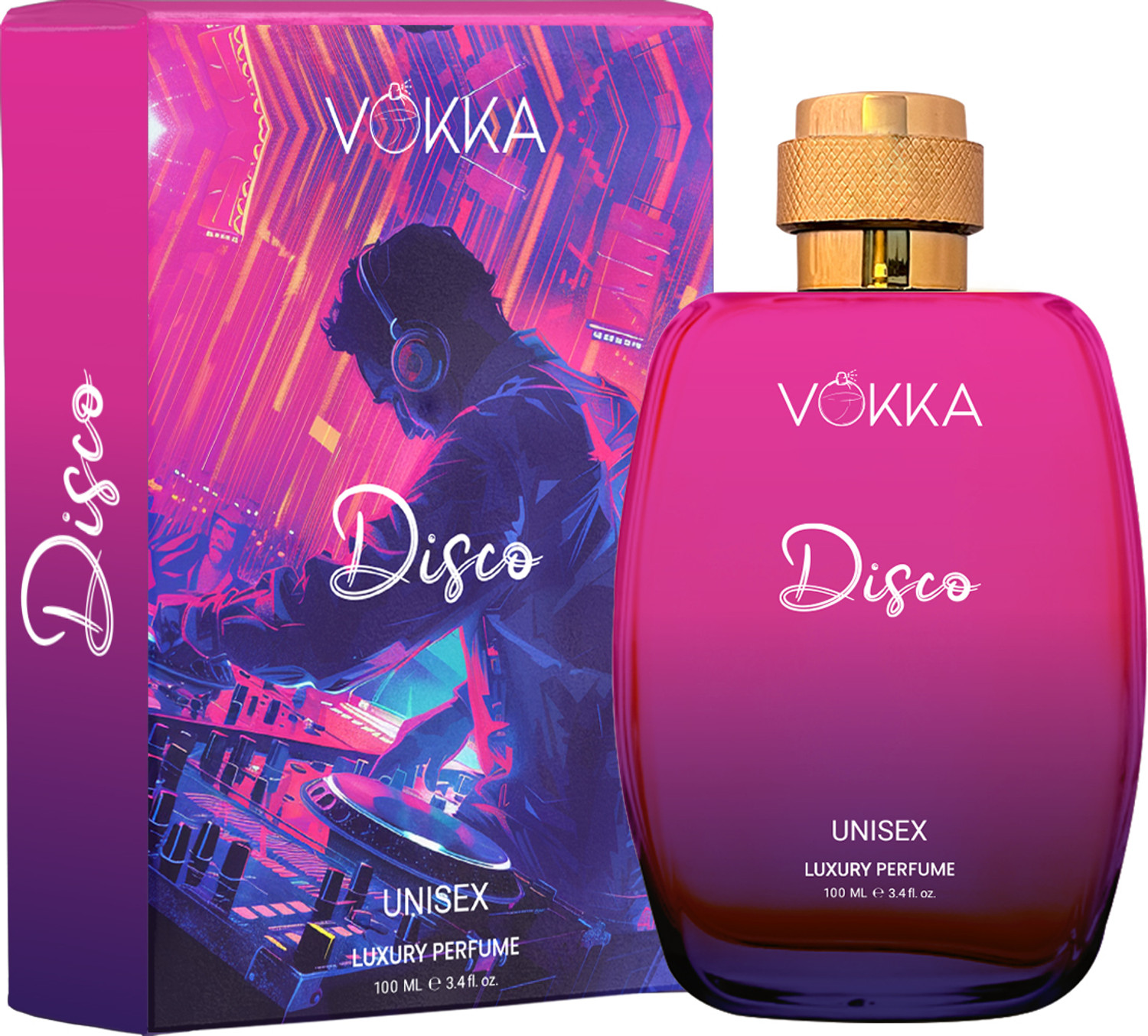 Image of VOKKA Disco 100ml Perfume | Unisex Luxury Long Lasting Leather Perfume Eau de Parfum - 100 ml