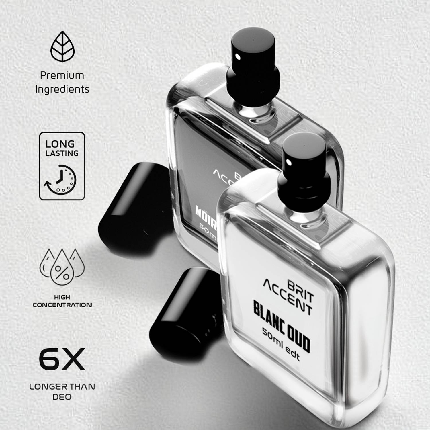 BRIT ACCENT Combo Pack Perfume Blanc Oud & Noir Oud 100 ml - Image 2