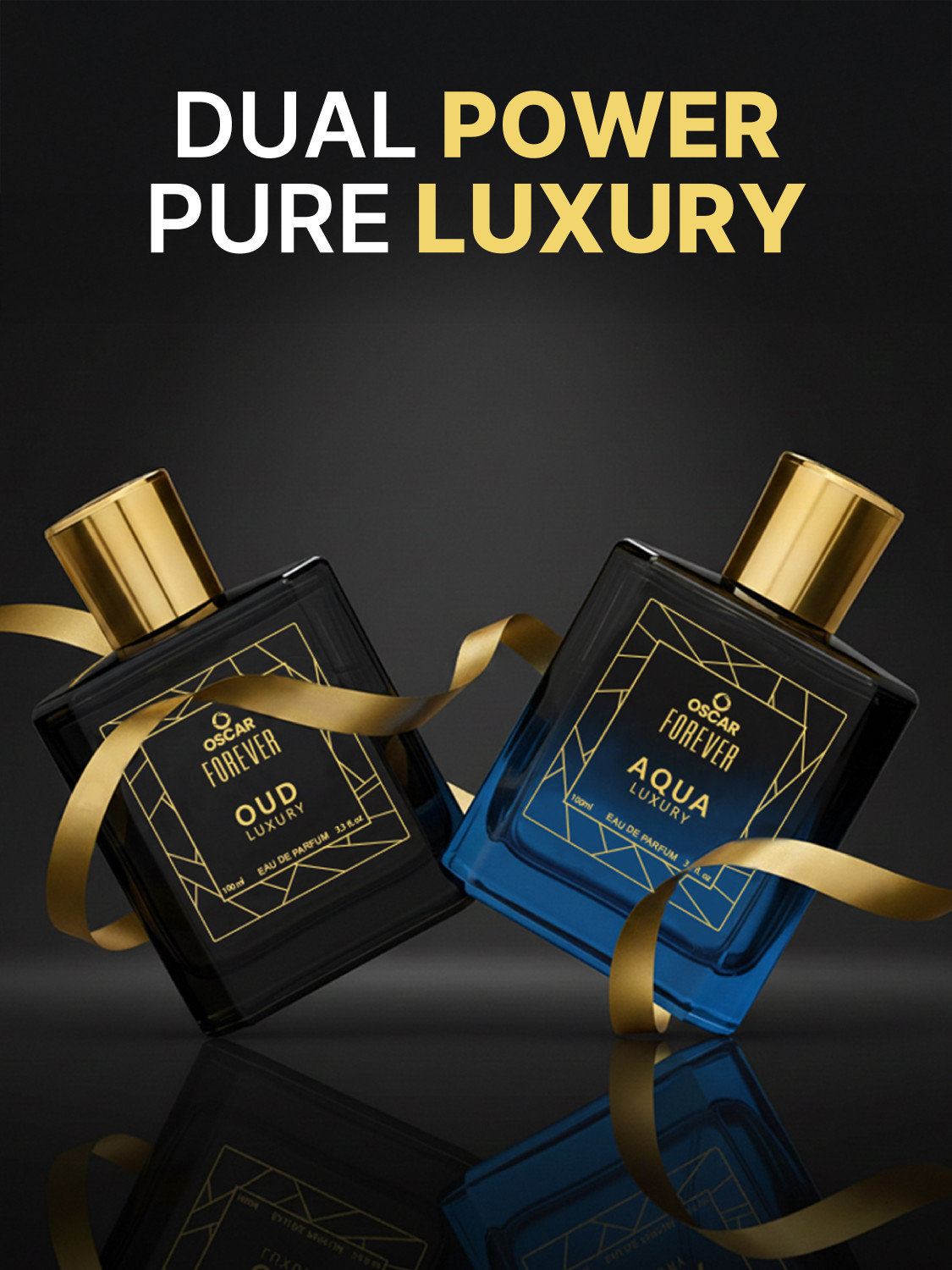 Image of OSCAR Forever Luxury Aqua & Oud Premium Perfume Combo, Strong & Long Lasting Fragrance Eau de Parfum - 200 ml