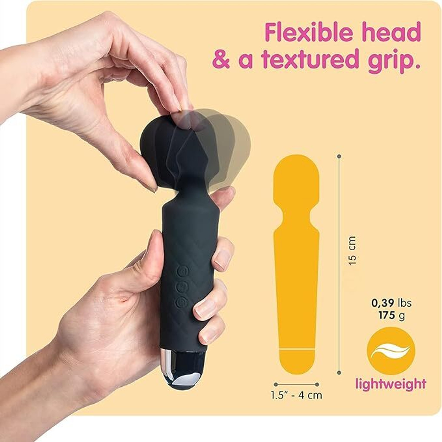 Image of Chintavan Enterprise Rechargeable Silicone Full Body Massager for Pain Relief -8 Speeds, 20 Modes Personal Care Appliance Combo