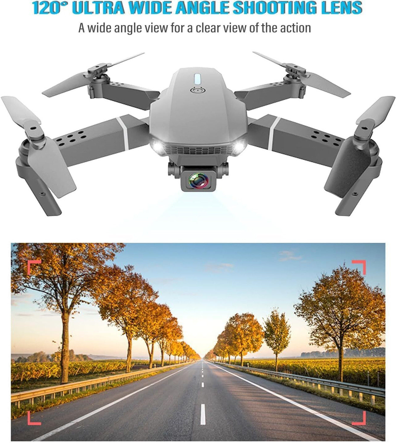 Image of DRONEZA Mini 4K HD Foldable Drone with FPV Live & 3D Flips 8.2 GHz AM4 4 Core Processor Designed for Server