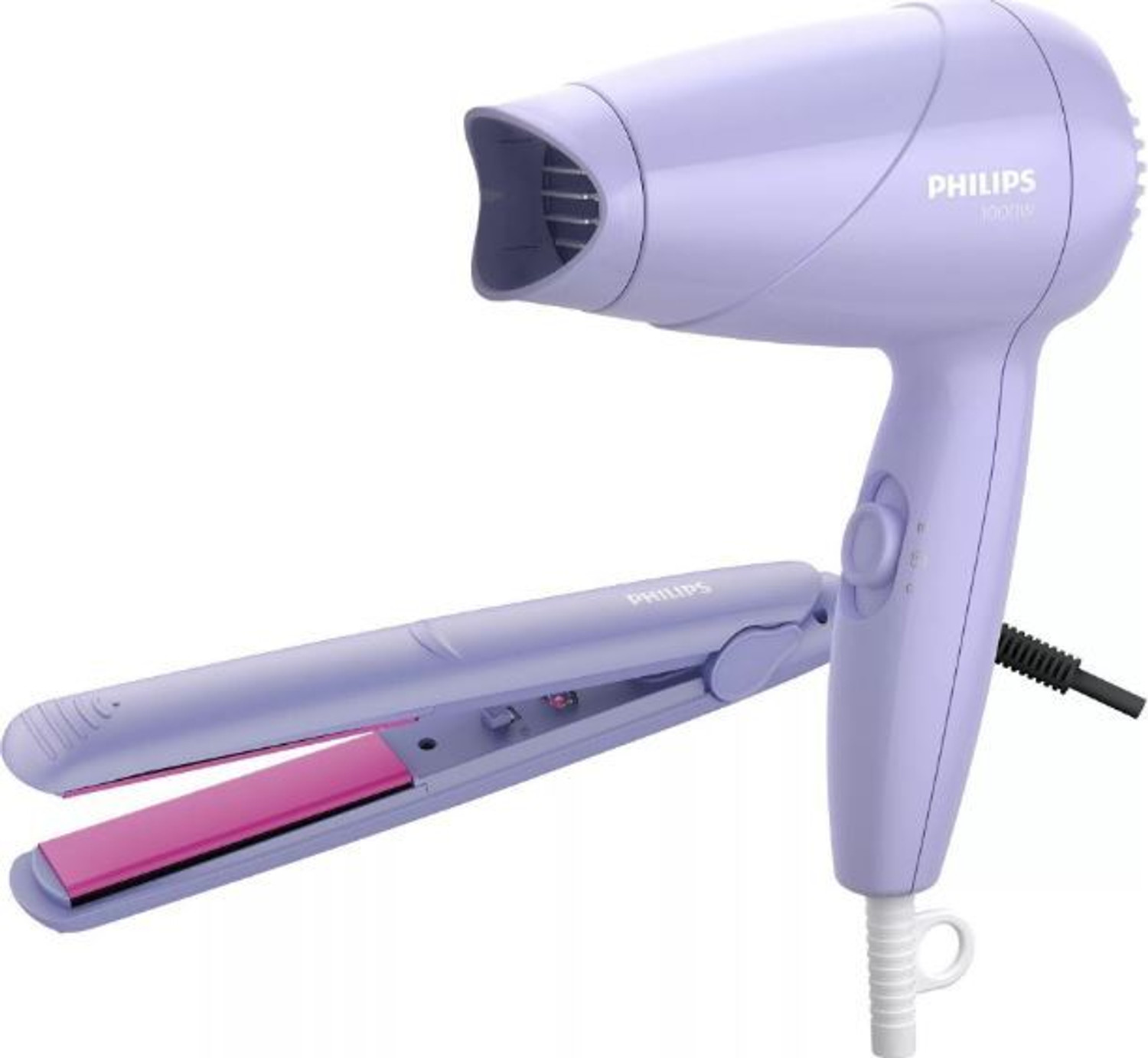 Image of PHILIPS HP8643, Tail Comb & Premium Hot Curl Brush Personal Care Appliance Combo