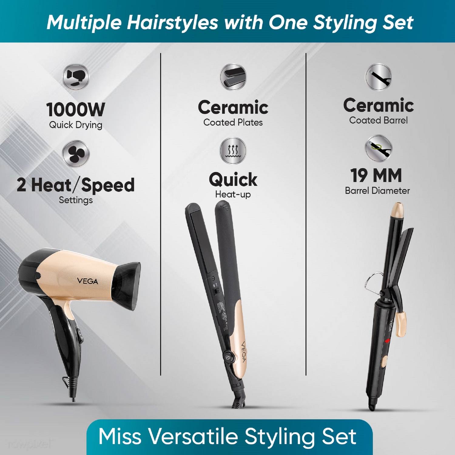 VEGA VHSS-03 Miss Versatile Styling Set - Image 2