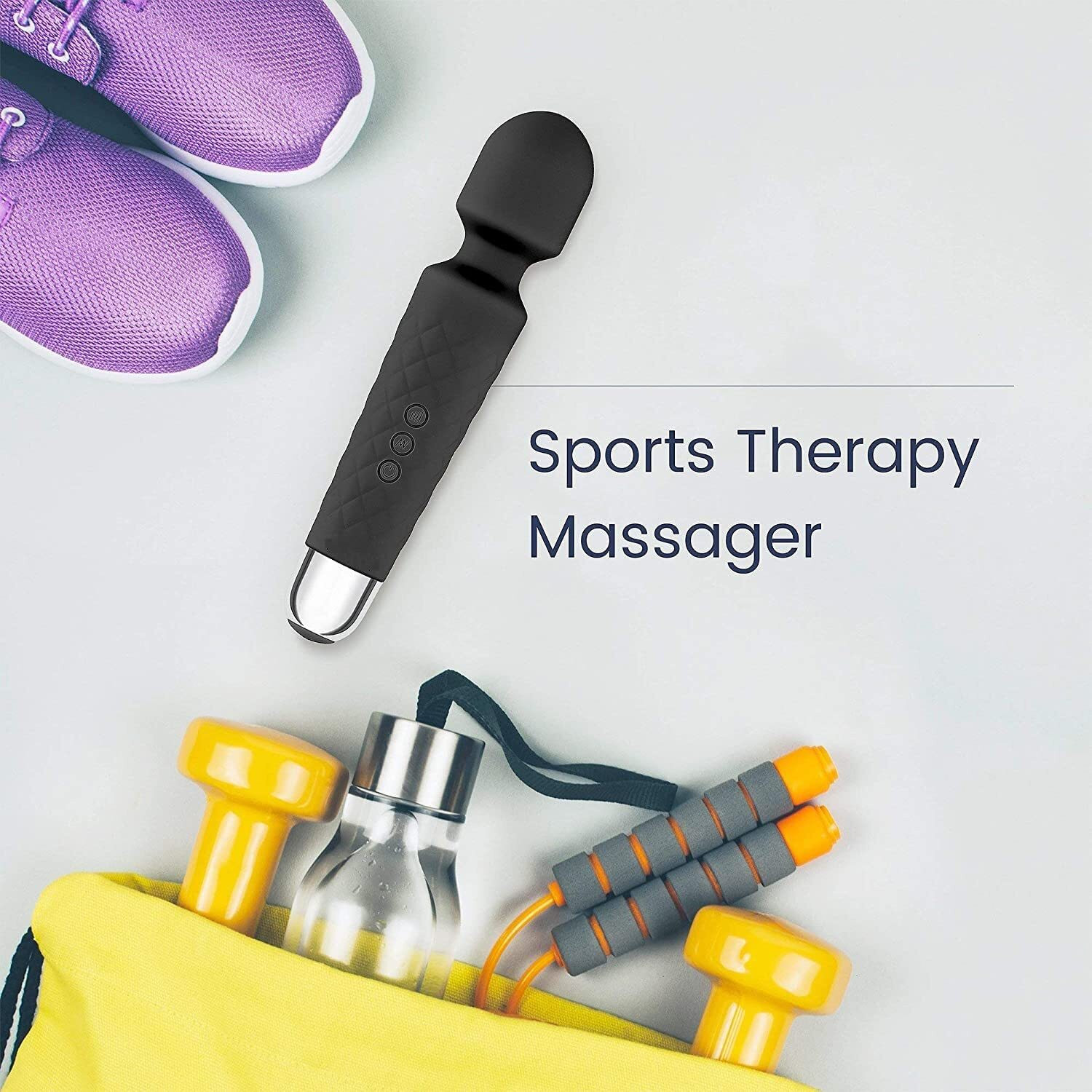 Image of Chintavan Enterprise Rechargeable Silicone Full Body Massager for Pain Relief -8 Speeds, 20 Modes Personal Care Appliance Combo