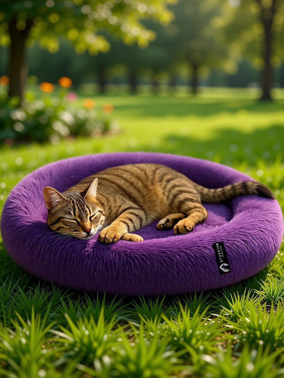 Image of Stuffiva PBOVAS S Pet Bed (PURPLE)