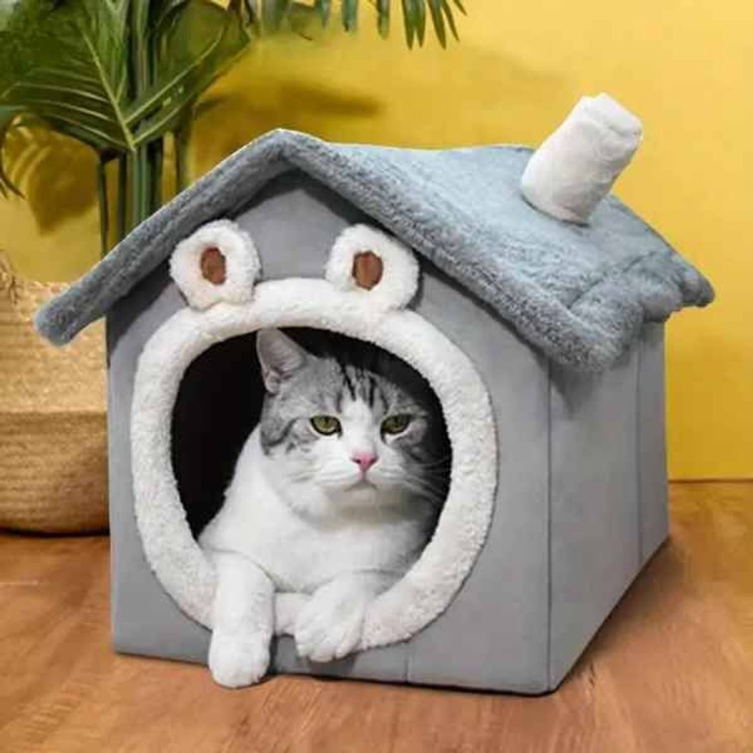 mewkat Grey Cat House - Image 1