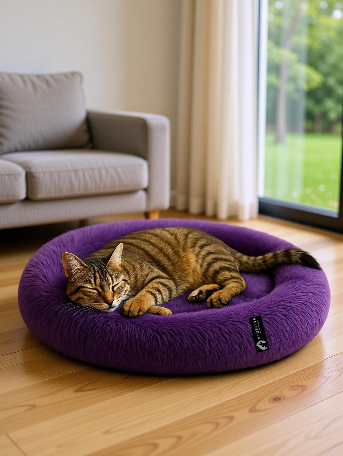 Image of Stuffiva PBOVAS S Pet Bed (PURPLE)