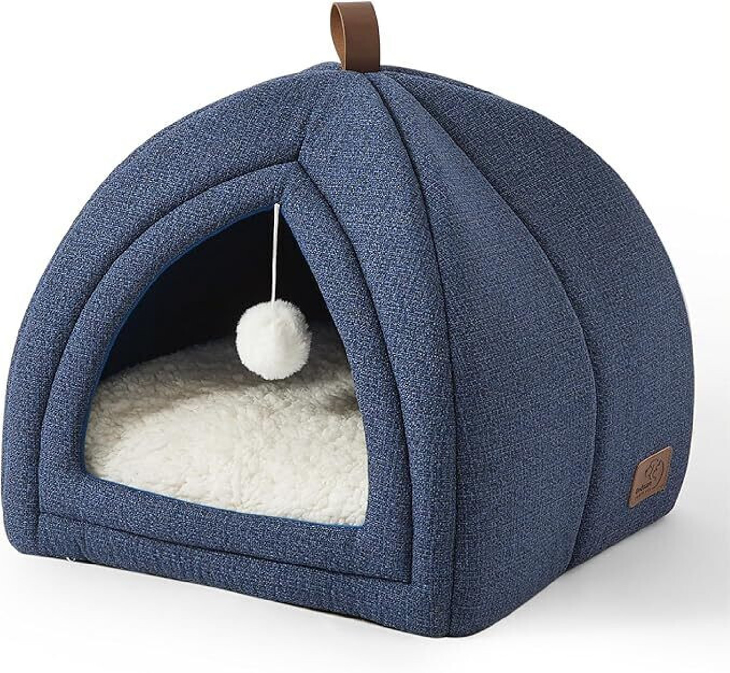 Image of BLESSING PET SUPPLY Cat Beds for Indoor - 2 in 1 Cat Cave House Tent for Kittens and Small Pets with S Pet Bed