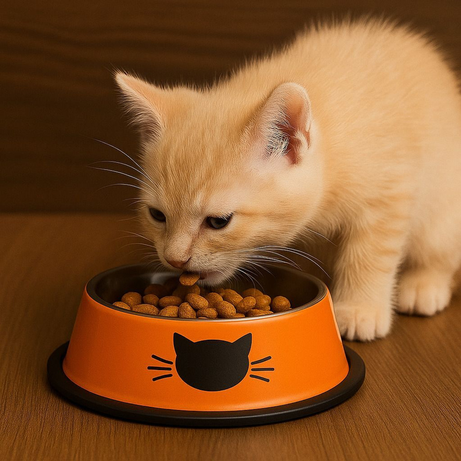 Image of PAWPOURRI Anti Skid,Non-Slip Cat Feeding Bowl for Kitten,Cat and pets Stainless Steel Pet Bowl & Bottle (240+240+240+240 ml Blue, Black, Orange, Red)