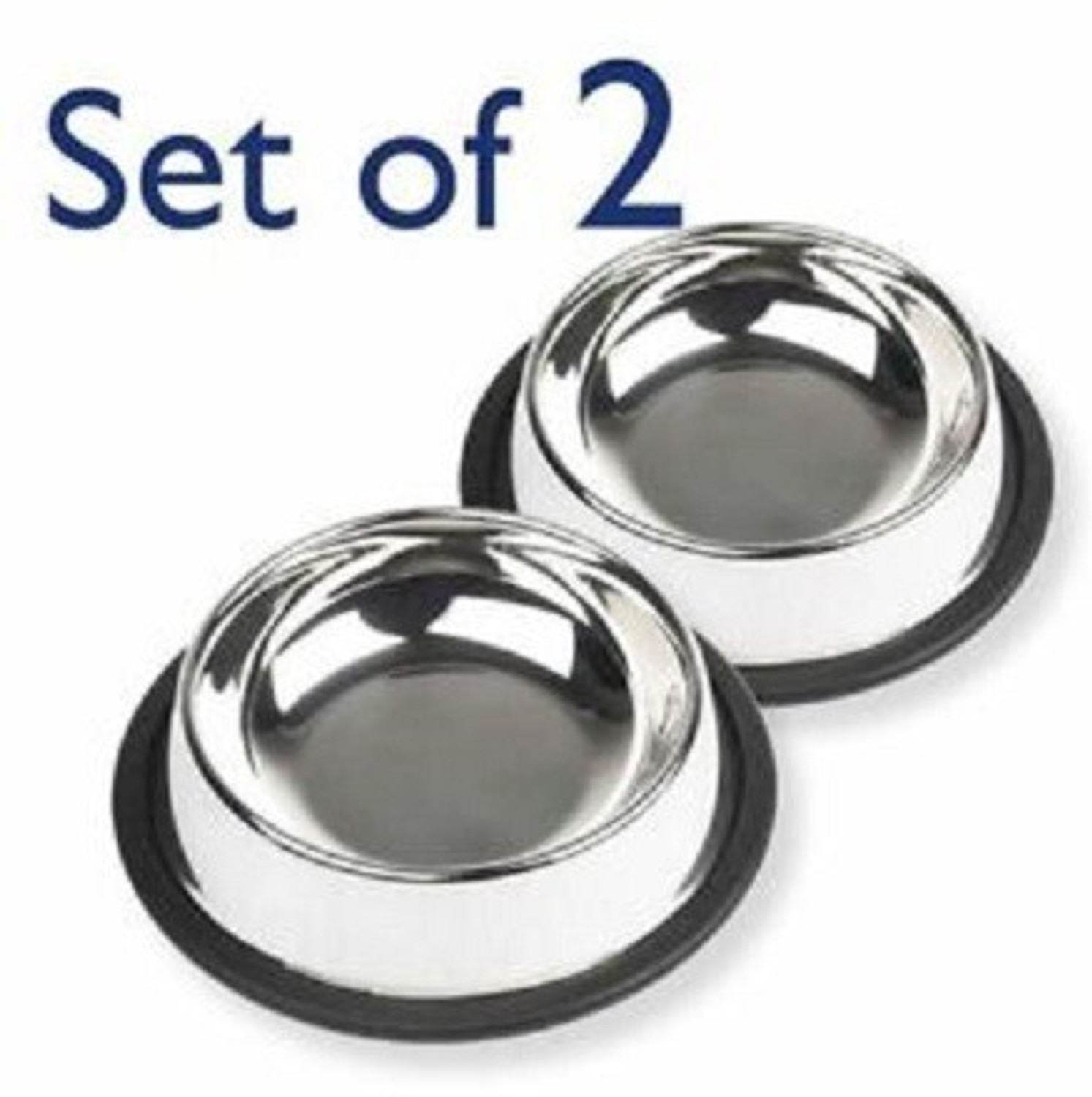Image of Furever Friends Round Steel Pet Bowl (400ml),Dog /Cat Feeder, Small Size Pet Bowl, Highly Durable Stainless Steel Pet Bowl