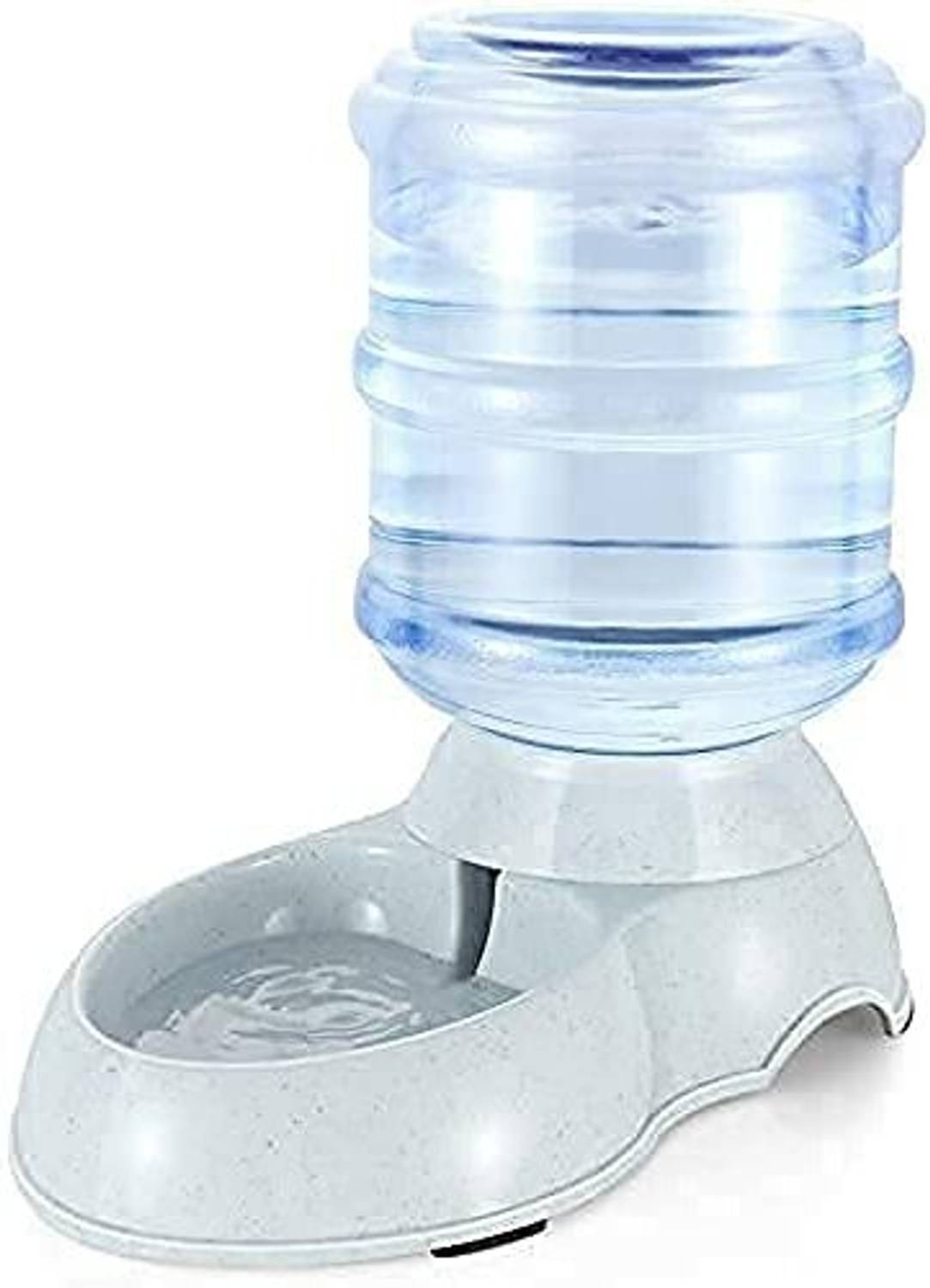 Amulakh Pet Water Dispenser Pet Waterer for Dog Cat Animal Automatic Round Plastic Plastic Pet Bowl & Bottle
