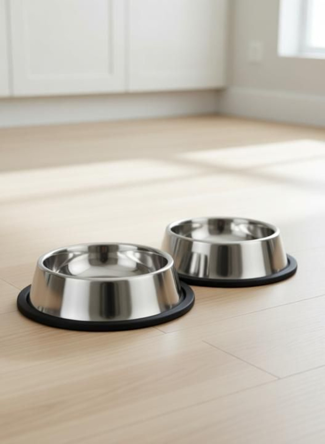 Image of Furever Friends Round Steel Pet Bowl (400ml),Dog /Cat Feeder, Small Size Pet Bowl, Highly Durable Stainless Steel Pet Bowl