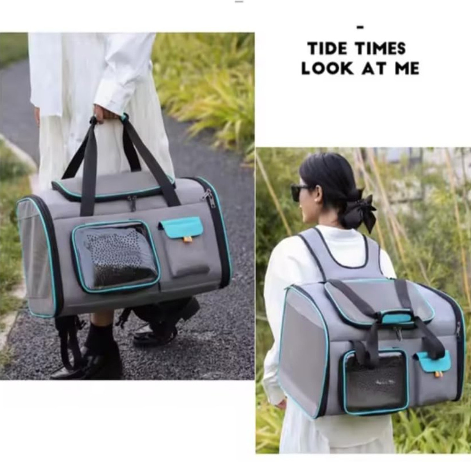 Image of Pet Guard Pet Carrier Bag for Kitten Puppies Travel Puppy Multicolour Basket Pet Carrier
