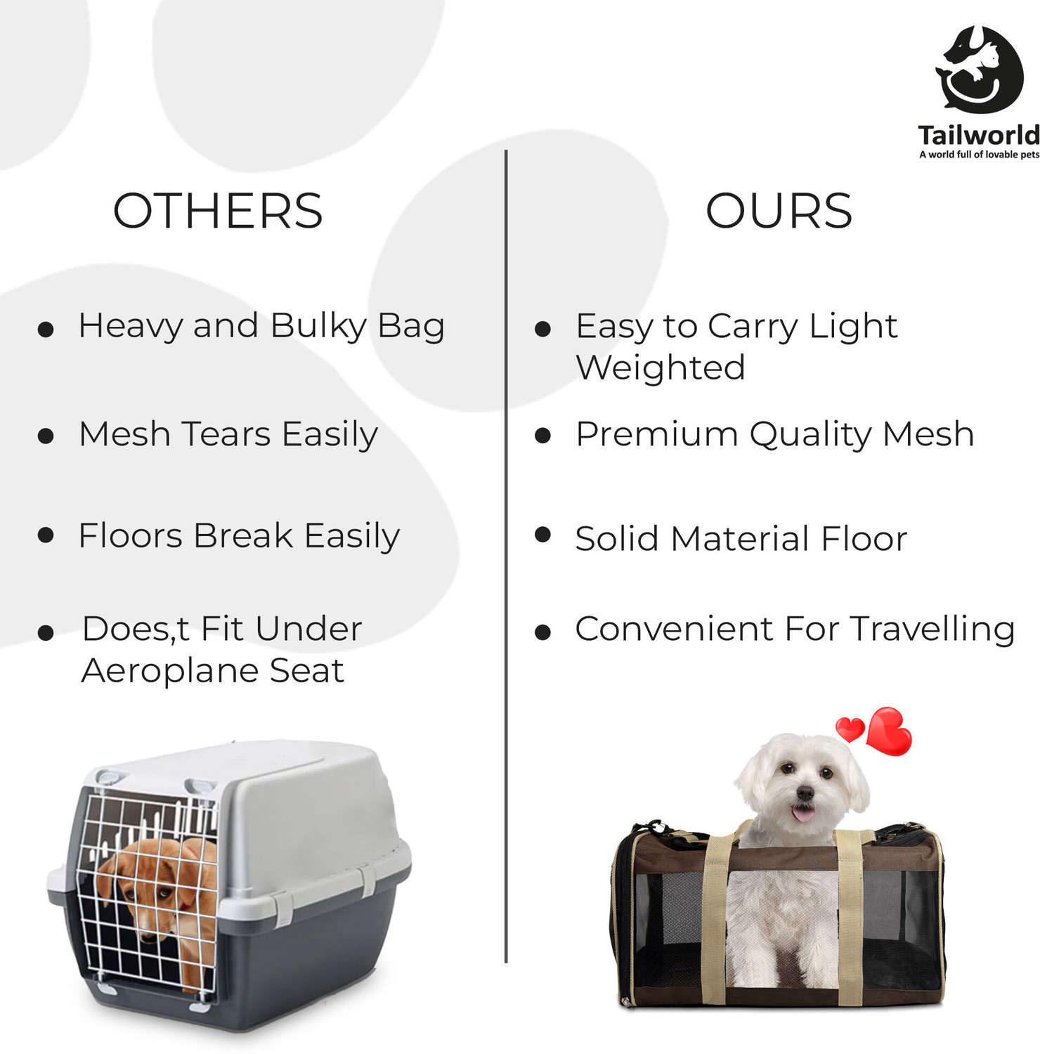 Image of Tailworld Breathable Mesh, Portable, Lightweight, Comfortable, Large Soft-Sided & Travel Brown, Black Backpack Pet Carrier