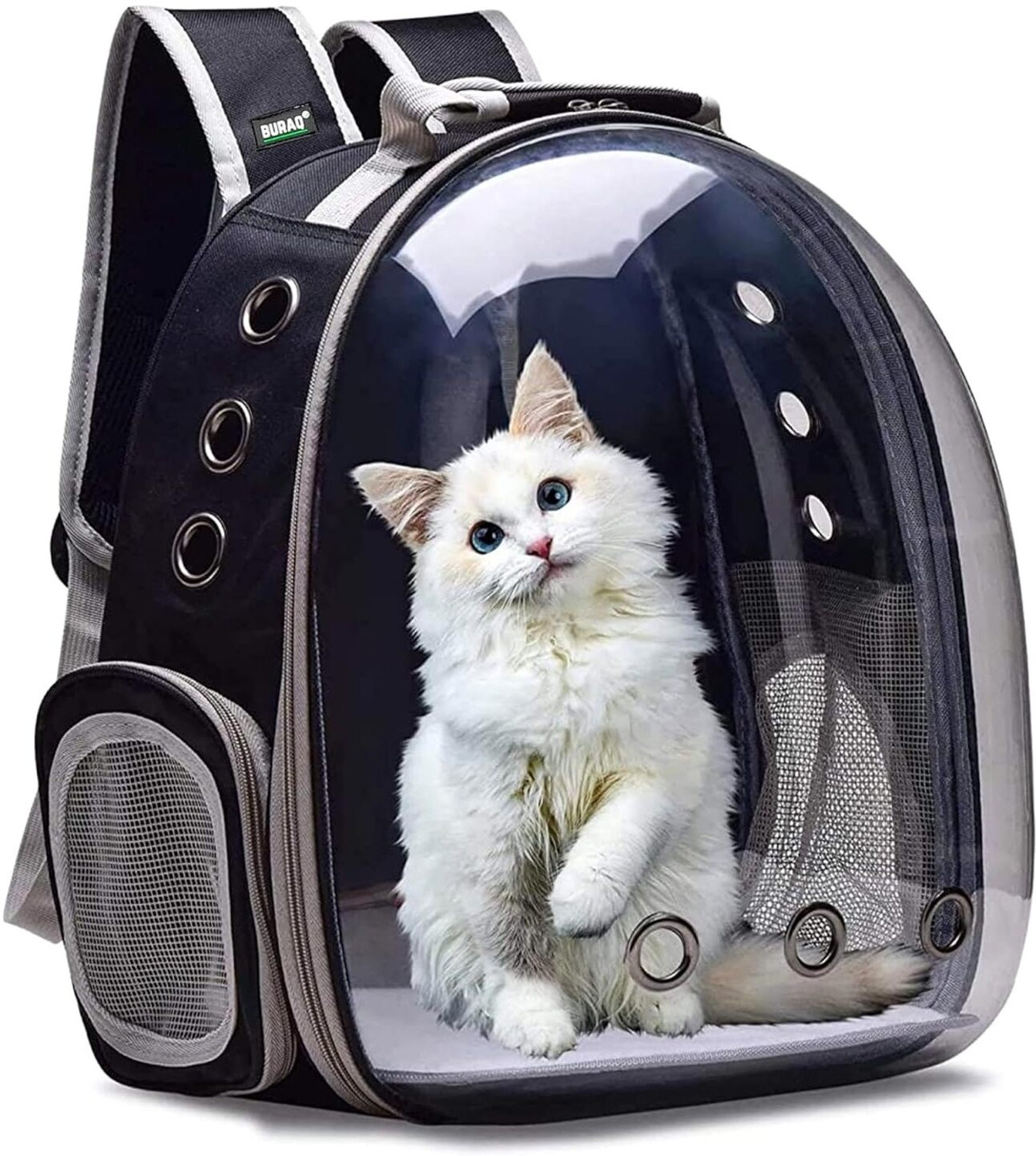 Image of OKASTA Astronaut Space Transparent Pet Carrier - Pet Bag for Travel | Hiking Blue Backpack Pet Carrier