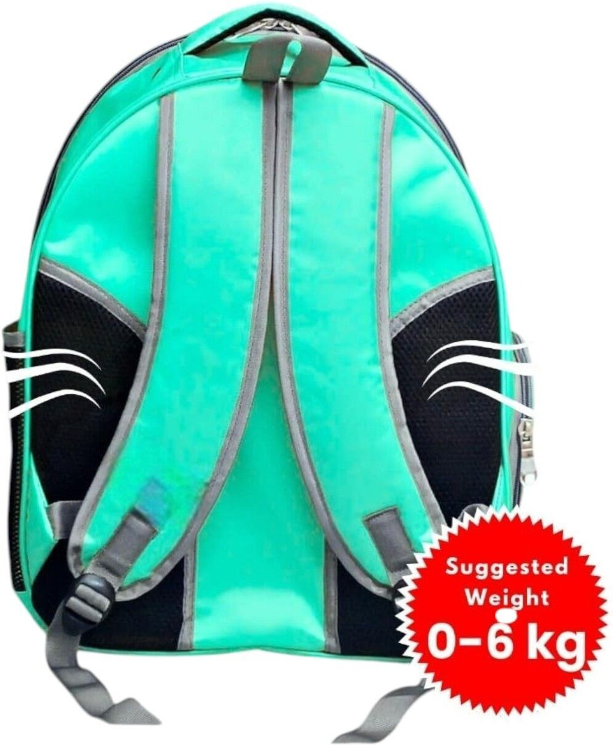 Image of Trendy Bay Pet Backpack Green Backpack Pet Carrier