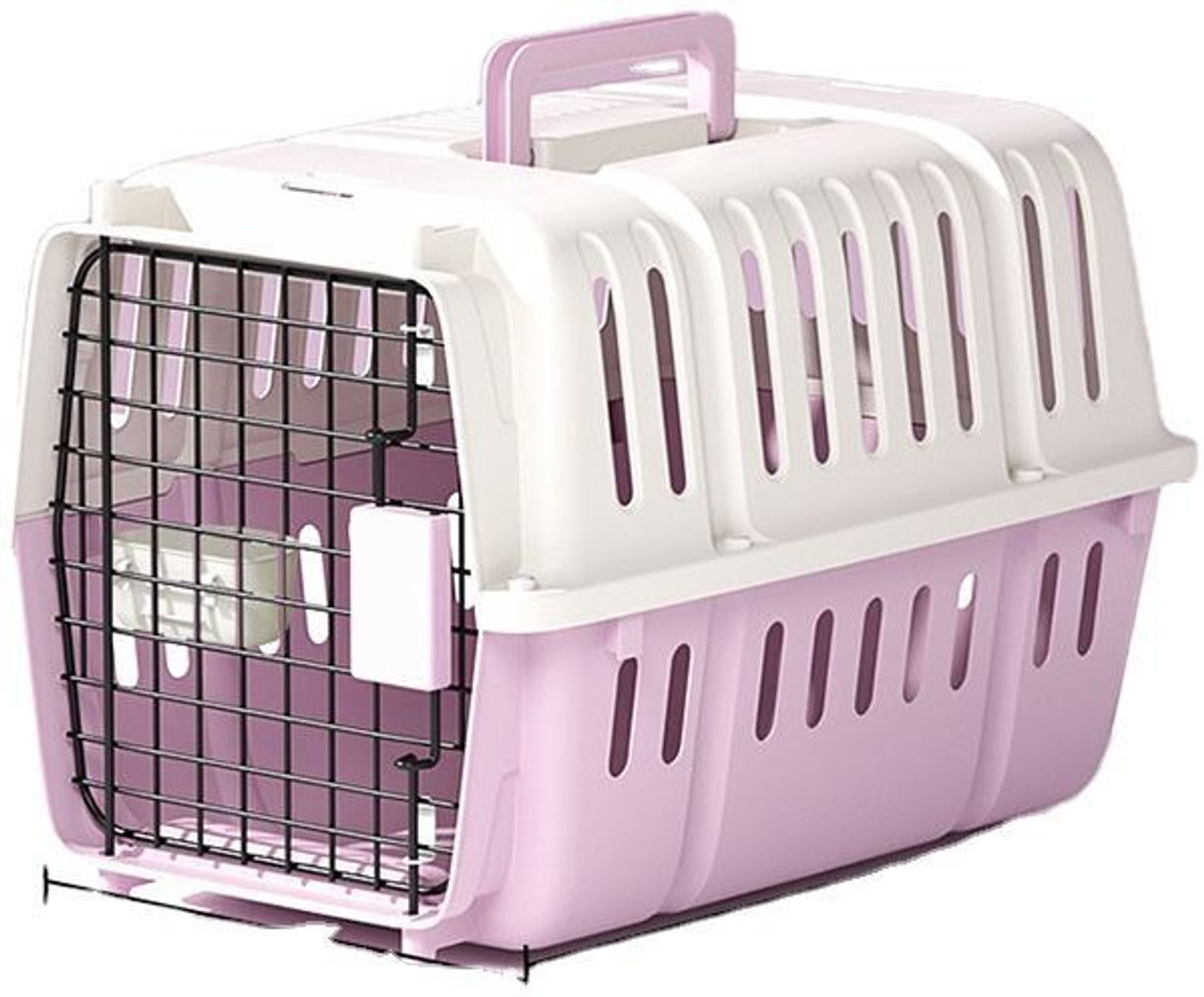 Image of Petfun Cat Fiber Basket Carrier Comfortable & Durable Travel for Cats & Small Pets Color may vary Basket Pet Carrier