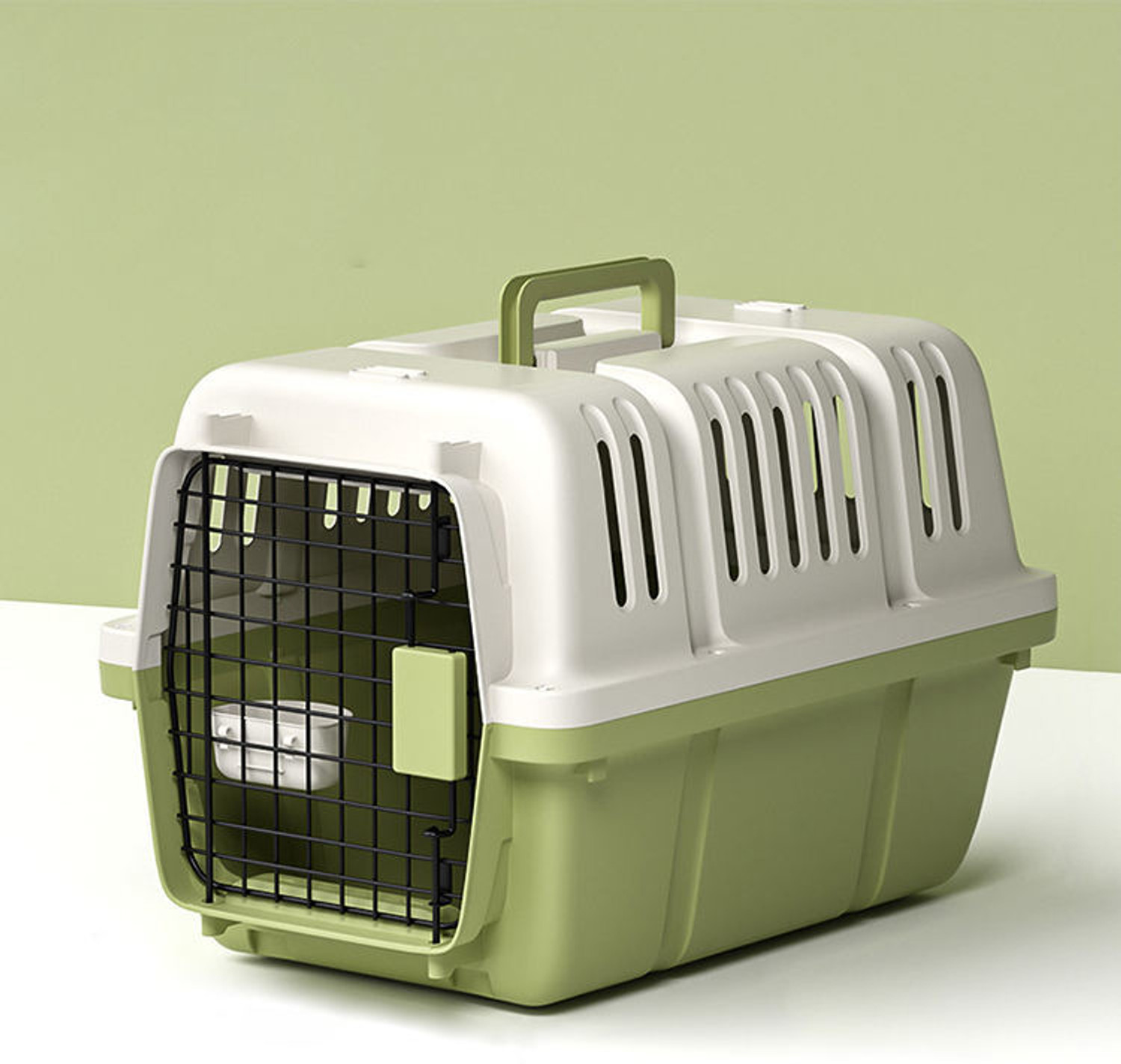 Image of Petfun Cat Fiber Basket Carrier Comfortable & Durable Travel for Cats & Small Pets Color may vary Basket Pet Carrier