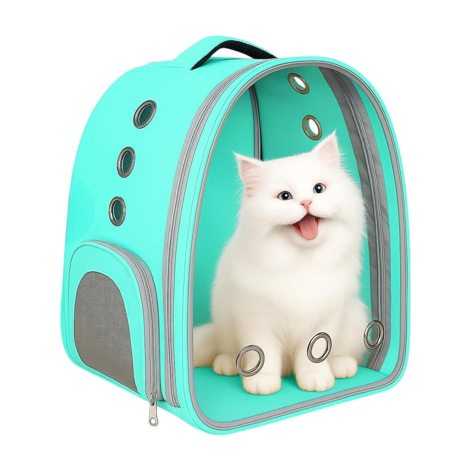 Image of Trendy Bay Pet Backpack Green Backpack Pet Carrier