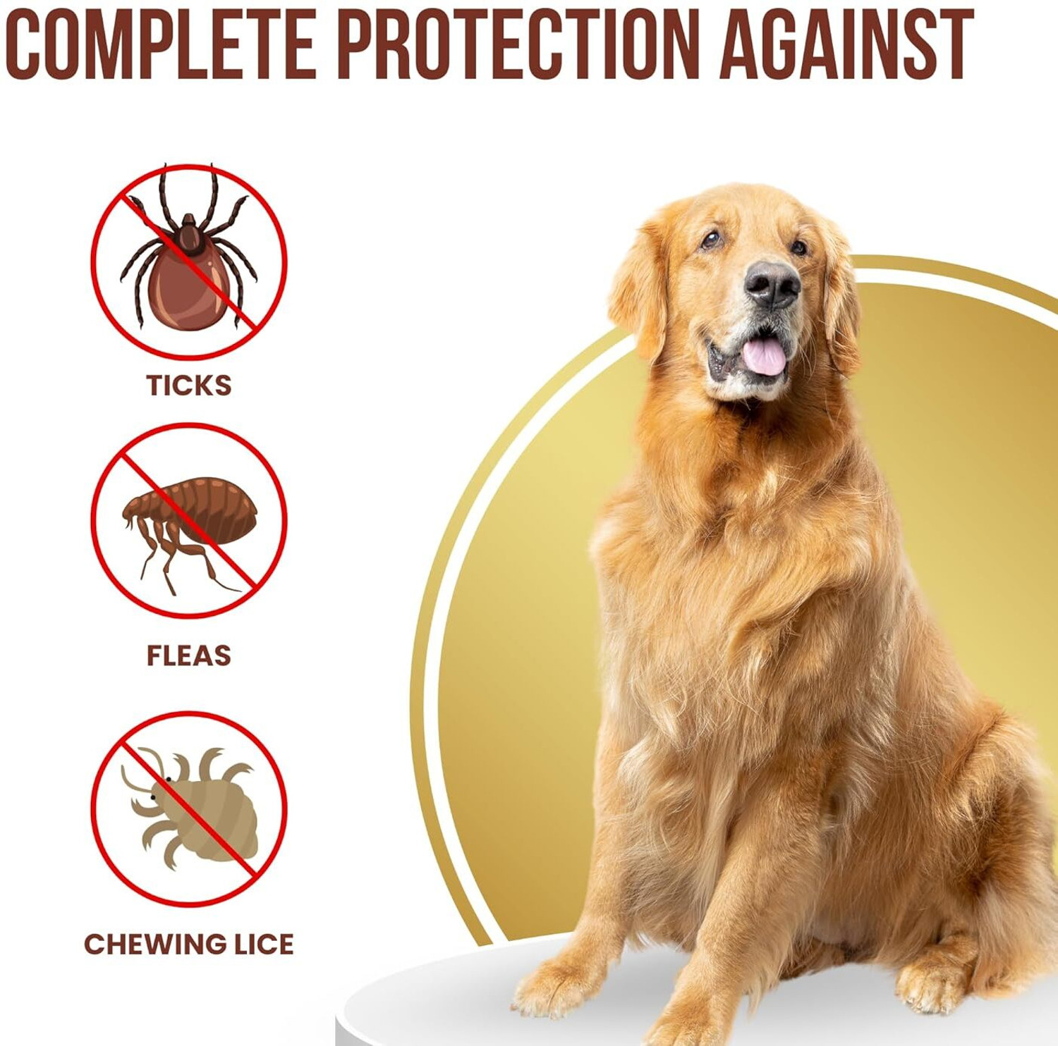 Image of parashield Spot On Solution-Prevention & Treatment of Ticks, Fleas & Chewing-40 KG Dogs 4.02 ml Pet Coat Cleanser