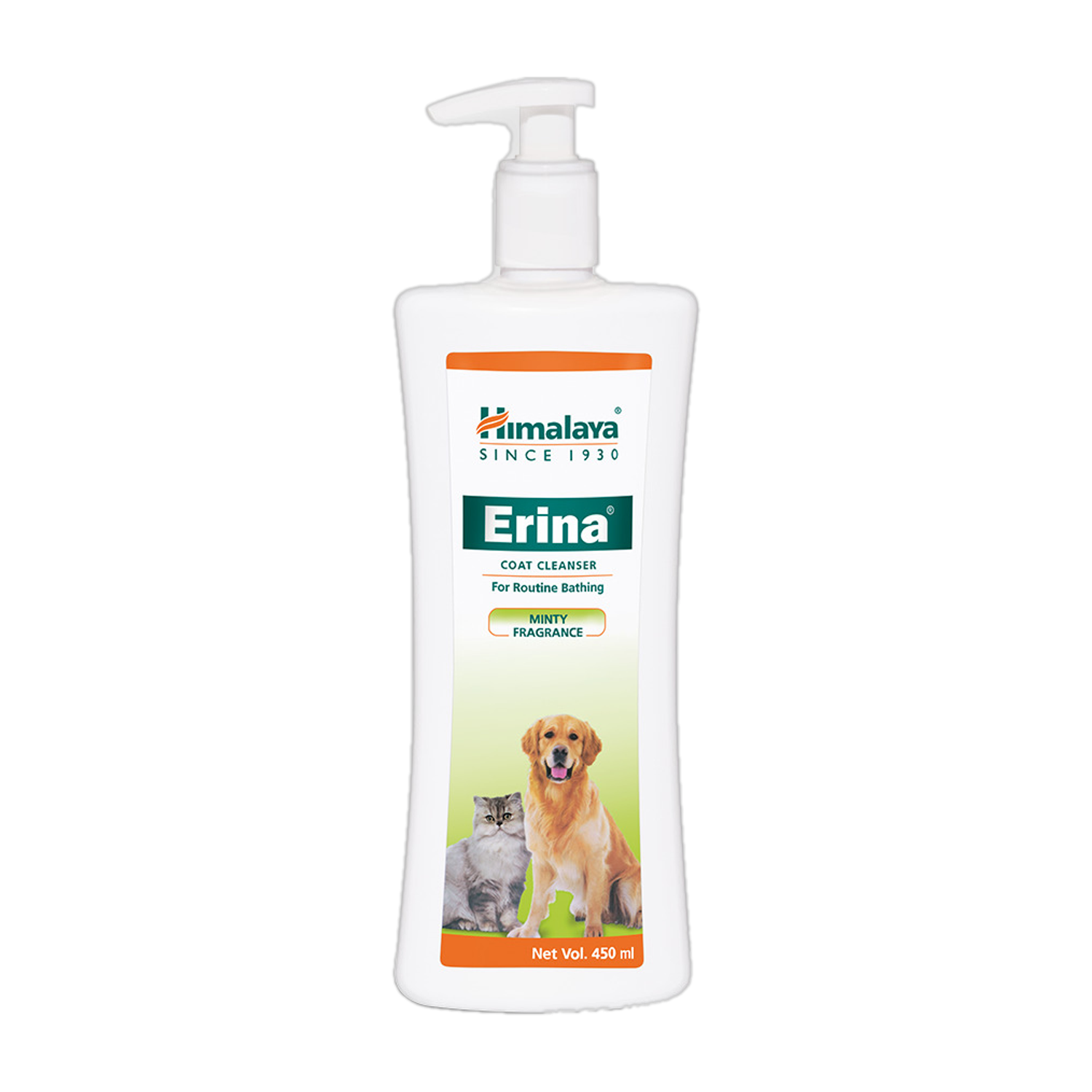 Image of HIMALAYA Erina Coat Cleanser, Routine Bathing & Skin Hygiene with Neem for Dandruff 450 ml Pet Coat Cleanser