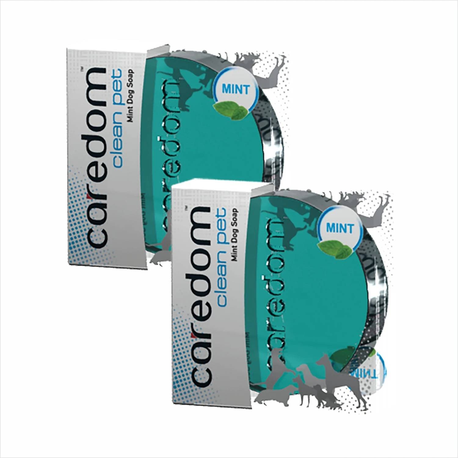 Caredom Combo Offer - Mint Dog Soap | Pack of 2 | 75 g * 2 Nos 0 ml Pet Coat Cleanser