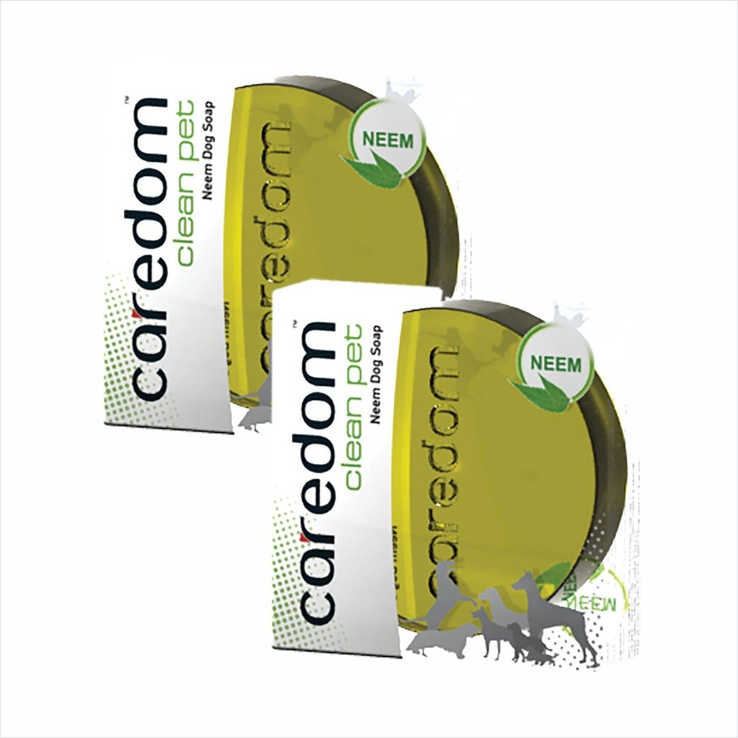 Caredom Combo Offer - Lemon Dog Soap | Pack of 2 | 75 g * 2 Nos 0 ml Pet Coat Cleanser